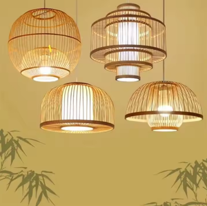 โคมไฟระย้าไม้ไผ่เชิงนิเวศ-โคมไฟทำด้วยมือแบบกำหนดเองสำหรับบ้านและพื้นที่เชิงพาณิชย์ - Product Image 4