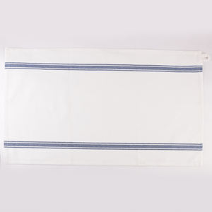 Serviette de cuisine en coton recyclé Vintage Strips en rouge pour la cuisine de golf - Product Image 5