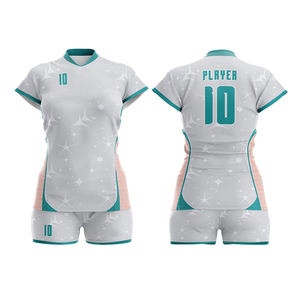 Conjunto de Entrenamiento de Voleibol para Mujer, Top Transpirable y Pantalones Cortos Ajustables para Práctica - Product Image 1