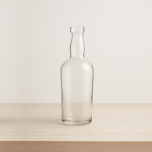 Premium 700ml Port Pacquarie Glass Spirit Bottle Forma de cilindro con sello de corcho elaborado para la distinción en licor fino - Product Image 2