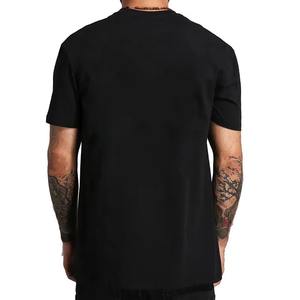 Camiseta de algodón de gran venta para hombre, camiseta personalizada de manga corta con cuello redondo OEM, camiseta informal básica multicolor de tela transpirable suave - Product Image 4
