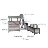Homogénéisateur à vide hydraulique de 100 L pour la fabrication de lotions, de masques de boue, de produits cosmétiques, alimentaires et chimiques