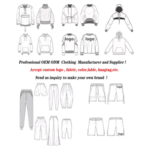 Conjunto Deportivo de 2 Piezas para Hombre, Personalizado, 100% Algodón, Felpa, para Fútbol, Running, Ropa Deportiva para Exteriores con Color y Logotipo Personalizados - Product Image 2