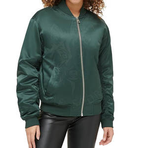 Nueva chaqueta bomber para mujer con cremallera frontal y nuevo diseño para chaqueta bomber de estilo callejero para mujer - Product Image 2