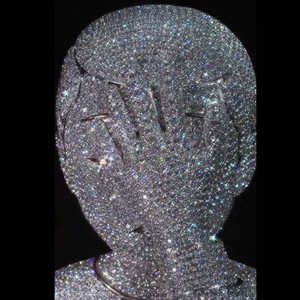 Moissanite VVS Round Cut Diamond Iced out hommes Pendentif Visage Forme Corps Pendentif Argent Sterling 925 - Product Image 5