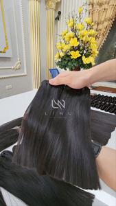 2024 nouveaux cheveux os droite vietnamien cheveux humains Super Double dessiné Extensions de cheveux avec couleur - Product Image 4