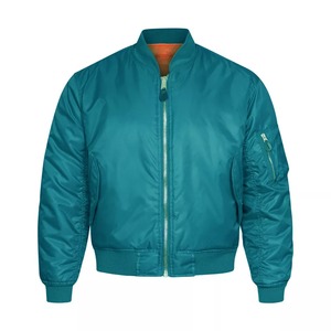 Hot Sales 2024 Premium Stylish <b>Flight</b> Classic Bomber <b>Jacket</b> for <b>Men</b> with Ribbed Collar Hem and Sleeve Cuff - Product Image 3