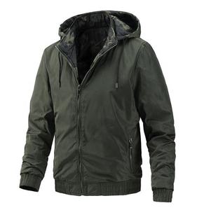 Chaqueta Bomber con Capucha y Cuello Alto Ecológica OEM, Fabricada con Tela Cómoda, Sensación Ligera, Corte Moderno, Moda Urbana - Product Image 3