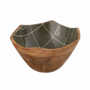 Natural Wood <b>Bowl</b>(12"-14") Handmade Natural Root Carved Wooden Decorative <b>Bowls</b> Serving for Fruit Salad <b>Snack</b> - Product Image 2