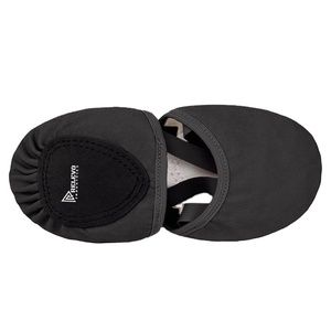 Chaussons de danse en cuir personnalisés à bout pointu, semelle fendue en daim, sangle élastique, doublure absorbante, légers, pour l'entraînement de danse, vente en gros - Product Image 6
