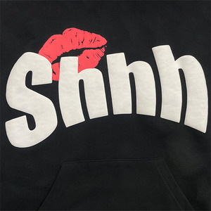 Sweat à capuche unisexe surdimensionné pour homme, de haute qualité, avec logo imprimé en relief, écologique, respirant, uni, hiver, décontracté, lourd et doublé - Product Image 3