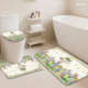 Ensemble de tapis de salle de bain imprimés sur mesure pour salle de bain, rideau de douche antidérapant, tapis de bain - Product Image 1