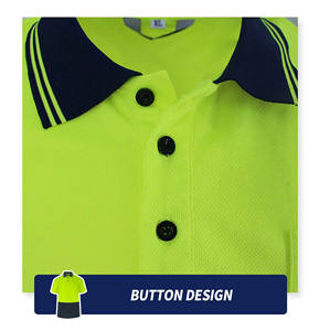 Fabricant d'uniformes de travail haute visibilité sur mesure Construction réfléchissante de sécurité 2025 Polo de sécurité personnalisé pour hommes - Product Image 4