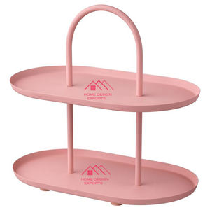 แท่นวางเค้กโลหะสำหรับตกแต่งงานปาร์ตี้ที่บ้านโรงแรมหรูหราสีทอง - Product Image 5