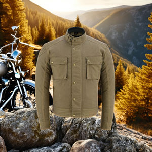 เสื้อแจ็คเก็ตผ้าแคนวาสสำหรับขี่มอเตอร์ไซค์ ทนทานต่อการเสียดสี คุณภาพสูง ราคาสุดคุ้ม ขายส่งเสื้อผ้ากีฬาบุรุษไซส์ใหญ่ รุ่นขายดี - Product Image 2