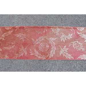 2.1x6.3 ft Rug, Turkish Vintage Rug, <b>Red</b> Floral <b>Wool</b> Rug - Product Image 3