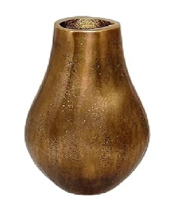Bronze antique Vintage Floral Fleurs Décoration de la maison Pot de fleur Hauteur 9 pouces de haut Vase - Product Image 1