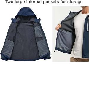 Logo personnalisé travail coupe-vent garrot extérieur imperméable manteau softshell hiver polaire Softshell coupe-vent veste pour hommes - Product Image 5