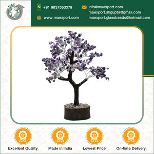 Venta al por mayor amatista piedra árbol Showpiece Venta caliente decorativa cristal piedra preciosa árbol a granel comprar a bajo precio - Product Image 2