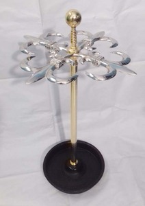 6 <b>Umbrellas</b> <b>Stand</b> Silver and Gold Horse Stirrup Design Best Selling Wholesale <b>Umbrella</b> <b>Stand</b> Reasonable Price - Product Image 5
