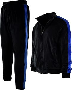 Hot Selling Casual Winter Hooded Sweat Suit Flared Sweatpants Hoodie Sets Solid 100% Cotton Breathable Windproof Tracksuit - Product Image 2