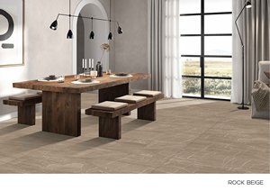 Carreau de sol émaillé en porcelaine antidérapant beige de roche bonne qualité prix compétitif 600x1200mm avec surface de sculpture - Product Image 2