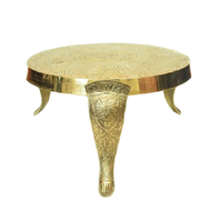 Table d'appoint ronde au design élégant avec couleur personnalisée, meubles décoratifs pour salon, table basse marocaine légère