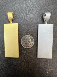 Pendentif en argent sterling 925 massif MOISSANITE pour hommes pendentif Hip Hop, passe testeur de diamants!!! - Product Image 2