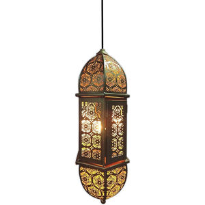 Lustre suspendu artisanal marocain en fer, éco-responsable, moderne, pour Noël, décoration intérieure, lanterne suspendue pour salle à manger - Product Image 6