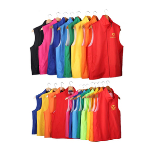เสื้อกั๊กอาสาสมัครพร้อมโลโก้สั่งทำ สำหรับงานส่งเสริมการขาย สีแดง สะท้อนแสงสูง ชุดทำงานเพื่อความปลอดภัย - Product Image 5