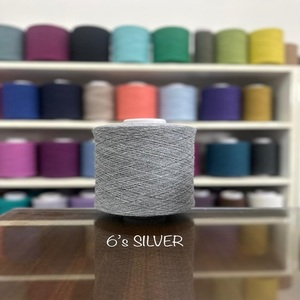 100% ม็อบผ้าฝ้ายแบบวงกลมสำหรับทอผ้าแบบรีไซเคิลเส้นด้ายม็อบแบบเปิดปลายเปิด20/1งานตามสั่ง - Product Image 1