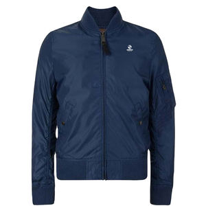 เสื้อแจ็คเก็ตบอมเบอร์แฟชั่นผู้ชาย สีพื้น ไซส์ใหญ่ ผ้าแคนวาส มีฮู้ด คอกลม กระเป๋าหน้าแบบกำหนดเองได้ สำหรับผู้ชาย - Product Image 1