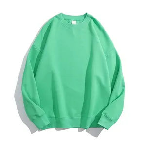 Custom Men's Crewneck Hooded Pullover Sweatshirt Color Block Design Spring Season 100% Cotton Eco-Friendly Fleece OEM Service - Product Image 6