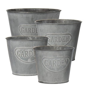 Jardinières en fer galvanisé écologiques et personnalisables pour fleurs artificielles, petites et grandes tailles - Product Image 6
