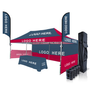 Gazebo Plegable Resistente Personalizado de 10x20 pies (3x6 m) |   Carpa Comercial de Poliéster con Marco de 40mm/50mm para Ferias y Eventos - Product Image 2