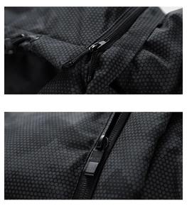 Men's Lightweight Canvas Puffer Jacket <b>Winter</b> Thermal Warm Quilted <b>Coat</b> With Stand Collar <b>Waterproof</b> Windproof Puffy Jacekt - Product Image 4