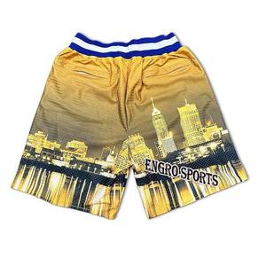 Pantalones Cortos de Baloncesto Auténticos en Blanco y Negro, Uniformes Deportivos Personalizados Directamente del Fabricante, Cierre con Cordón, Método de Tejido de Punto - Product Image 1