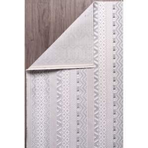 Konfor Nora 7335 Woven <b>Runner</b> <b>Carpet</b> Acrylic Gray Modern Straight Fringe Machine Made Rug for Home Decor - Product Image 1