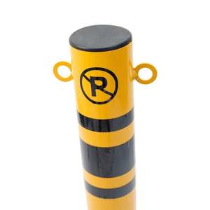 Juego de 10 Postes Metálicos de 75 cm, Postes Metálicos Fijos con Orejetas para Equipamiento de Estacionamiento - Product Image 6