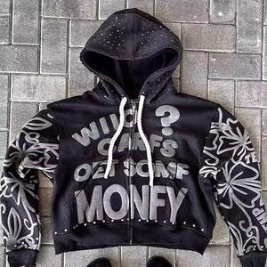 Haute Qualité 3d Puff Print 300 500 Gsm Coton Lourd Sweat À Capuche Surdimensionné Logo Personnalisé Puff Impression Hoodies - Product Image 3