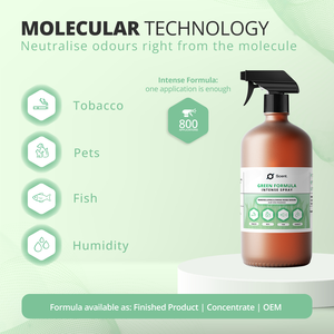 Neutralizador de Olores en Aerosol Intenso Fórmula Verde: Olores de Tabaco, Mascotas, Pescado y Humedad - Tambor de 25 kg - Concentrado - Product Image 2