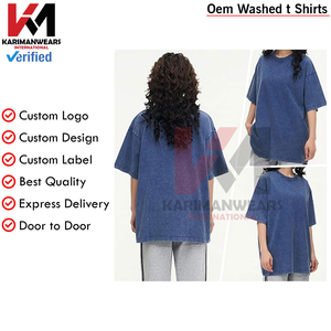 Premium Oversized T-Shirts for Men Vintage Heavyweight Cotton Gym Tees Acid Wash Baggy Workout Shirts Athletic Wear - Product Image 4