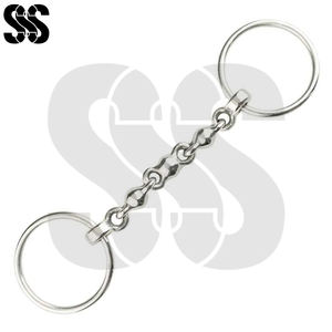 Mors à anneau lâche haute performance pour chevaux en acier inoxydable, mors équestres avec support latéral stable et anti-glissement - Product Image 3