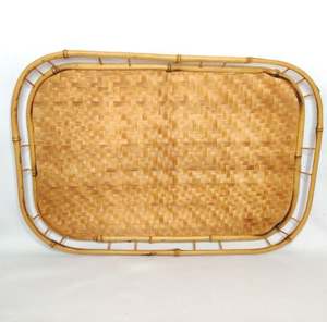 ถาดเสิร์ฟอาหารทำจากหวายถาดเสิร์ฟอาหารแบบกำหนดรูปร่างและขนาดได้ - Product Image 3