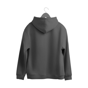 เสื้อมีฮู้ดขนาดใหญ่ใส่ได้ทั้งชายและหญิง, เสื้อสเวตเตอร์ถักลายสีพื้นผ้าฝ้าย100% ใส่สบายสวมใส่ได้ทุกวันขนาดพิเศษ - Product Image 6