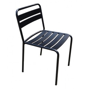 เก้าอี้รับประทานอาหารทำจากโครงเหล็กเคลือบด้วยผงสีและวัสดุคุณภาพสูงสำหรับใช้งานในร่มและกลางแจ้ง - Product Image 4