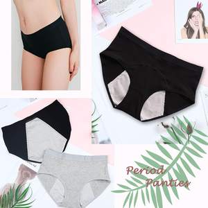 2025 nouvelles femmes taille basse étanche respirant maille physiologique pour culotte imperméable tricoté impression G-String sportif - Product Image 4