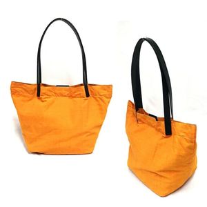 Stylish Single Strap Women's <b>Tote</b> <b>Bag</b> Indonesia Large Orange <b>Fabric</b> Black Genuine Leather Reusable Fashion Shopping Shoulder <b>Bag</b> - Product Image 1