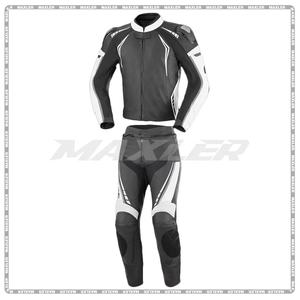ชุดหนังสำหรับแข่งมอเตอร์ไซด์ของผู้ชายพร้อมการป้องกันระดับ CE 2ชุดแข่งรถทนทานและระบายอากาศได้ดีหนังพรีเมี่ยม - Product Image 3