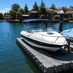 Piattaforma Galleggiante Modulare in Plastica, Pontile Galleggiante per Piscina, Utilizzabile per Attracco Moto d'Acqua - Product Image 5